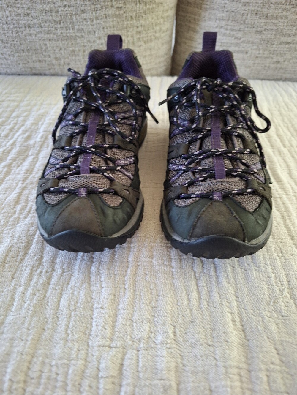 Merrell Women's Gray and Purple Trail Hikers - Picture 3 of 9